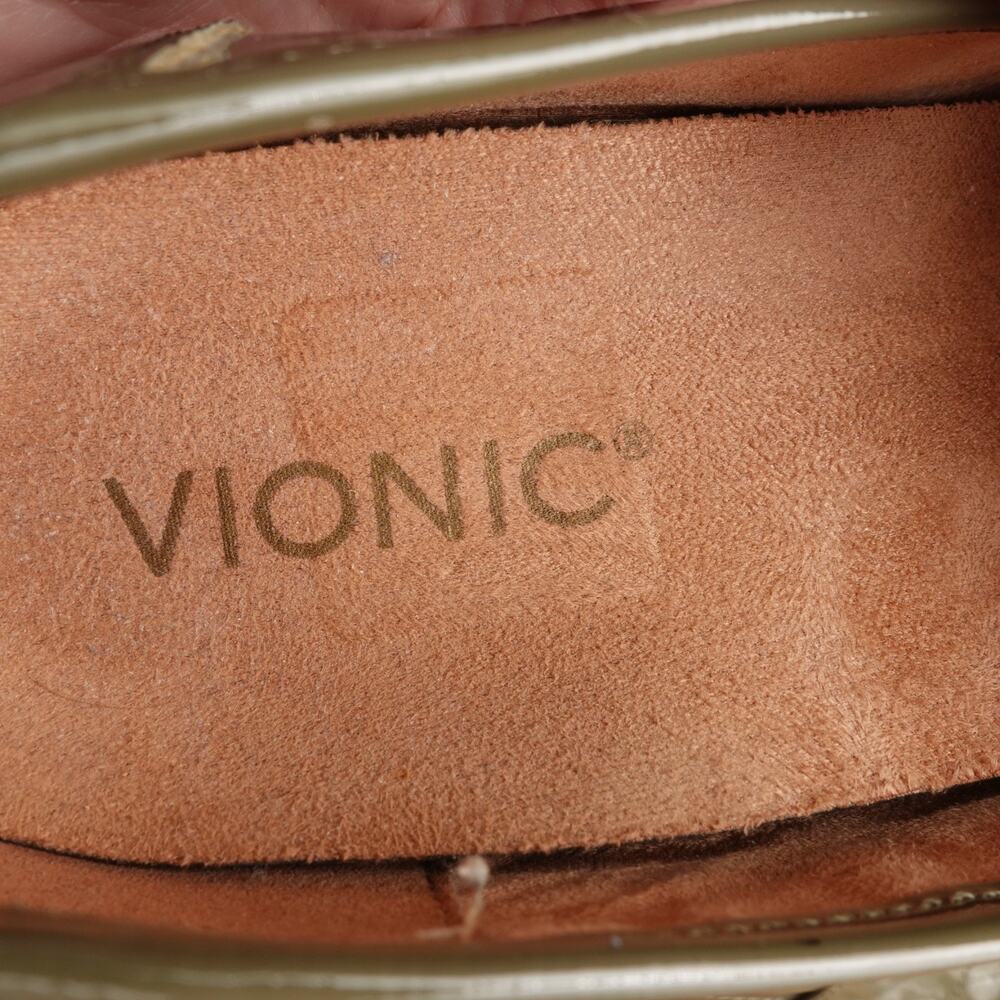 Vionic Loafers Womens SZ 8 Green Cheryl Patent Leather Comfort Preppy Twee Shoes - Picture 12 of 13